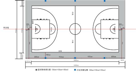 篮球架安装标准尺寸图,篮球架安装标准尺寸图集缩略图