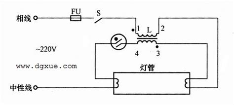 荧光灯电子镇流器接线图,荧光灯电子镇流器接线图解缩略图
